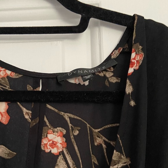 XS Dynamite Floral Maxi Dress (double leg slit) - Picture 4 of 5